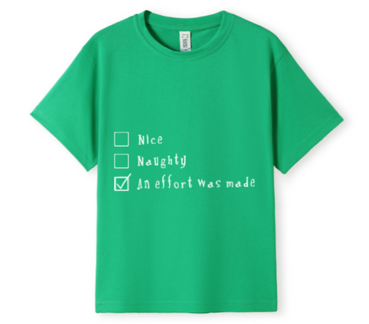 An effort was made Tee