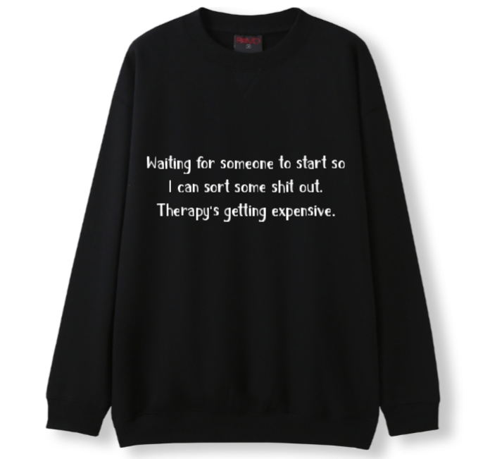 Please start. Therapy's expensive Crewneck Sweater