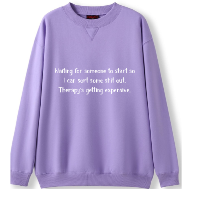 Please start. Therapy's expensive Crewneck Sweater