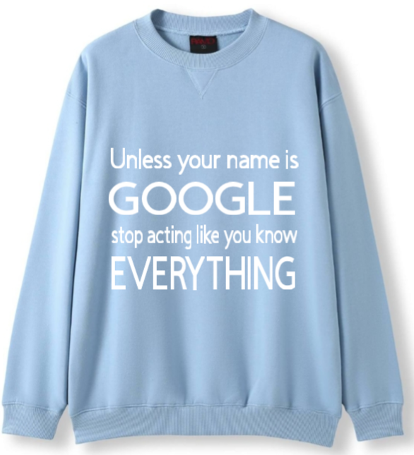 Hey Google Crewneck Sweater