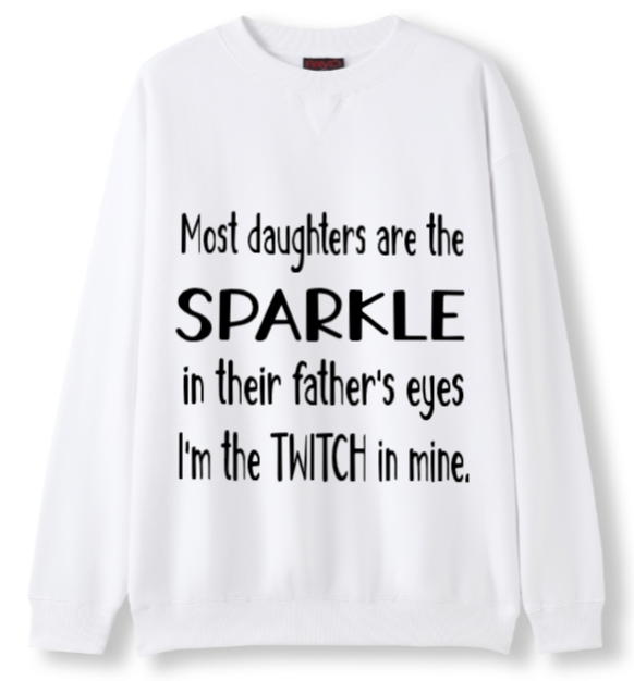 Twitch in my father's eyes Crewneck Sweater