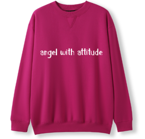 Angel with attitude Crewneck Sweater