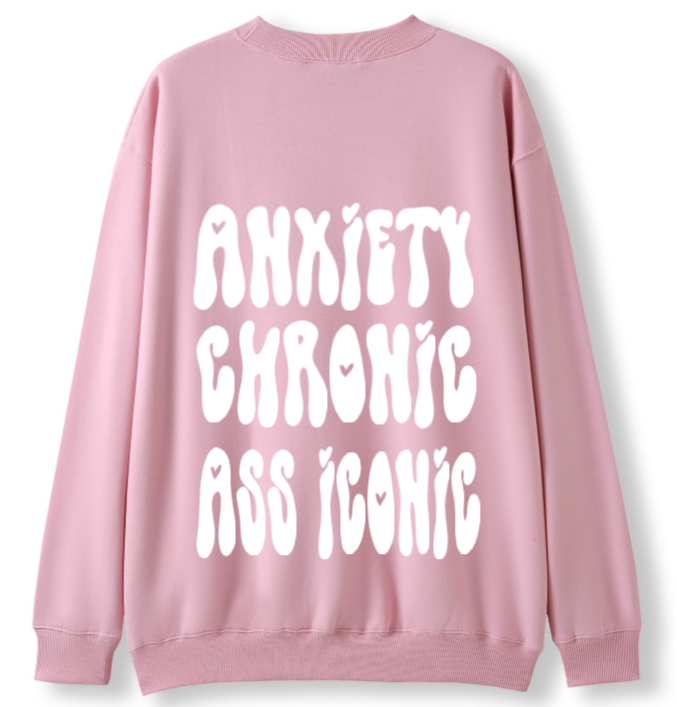 Anxiety chronic, Ass iconic Crewneck Sweater