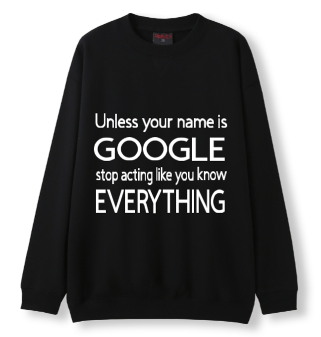 Hey Google Crewneck Sweater