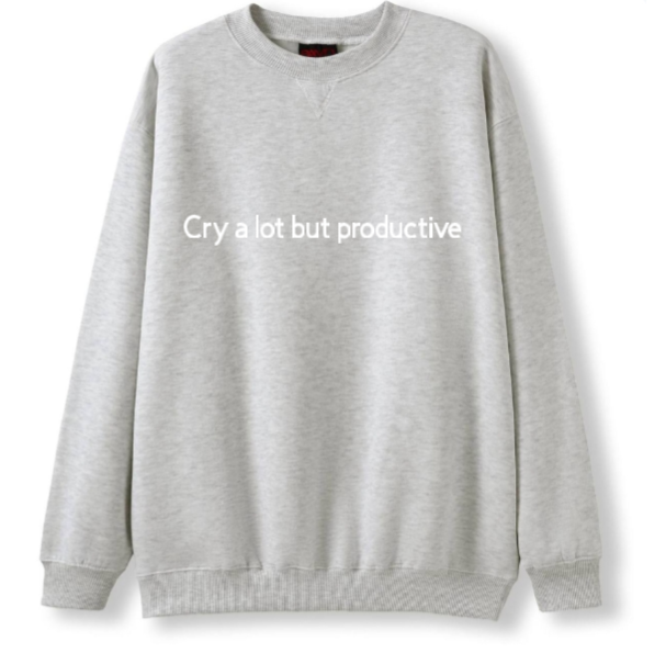 Cry a lot but productive Crewneck Sweater