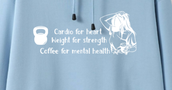 Cardio - Weights - Coffee Hoodie