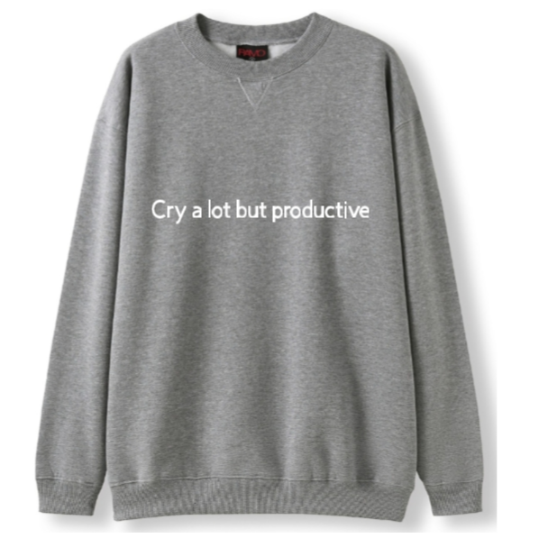 Cry a lot but productive Crewneck Sweater