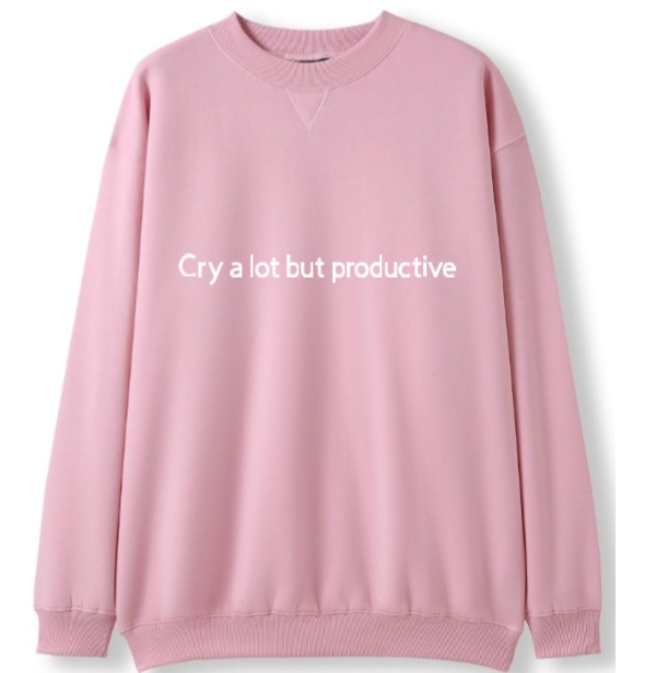 Cry a lot but productive Crewneck Sweater