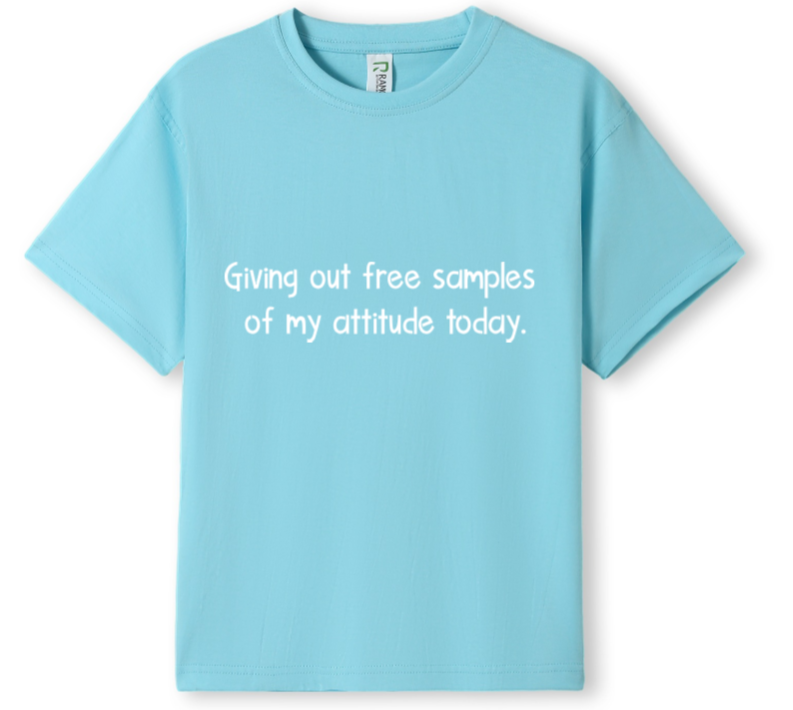 Free samples of attitude Tee