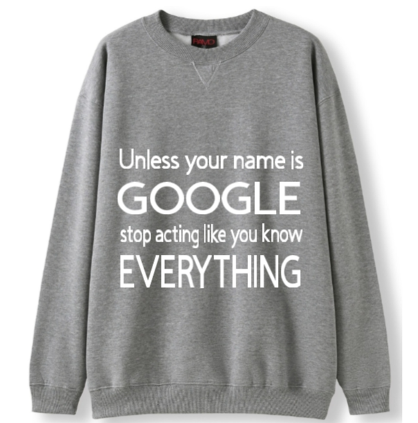 Hey Google Crewneck Sweater