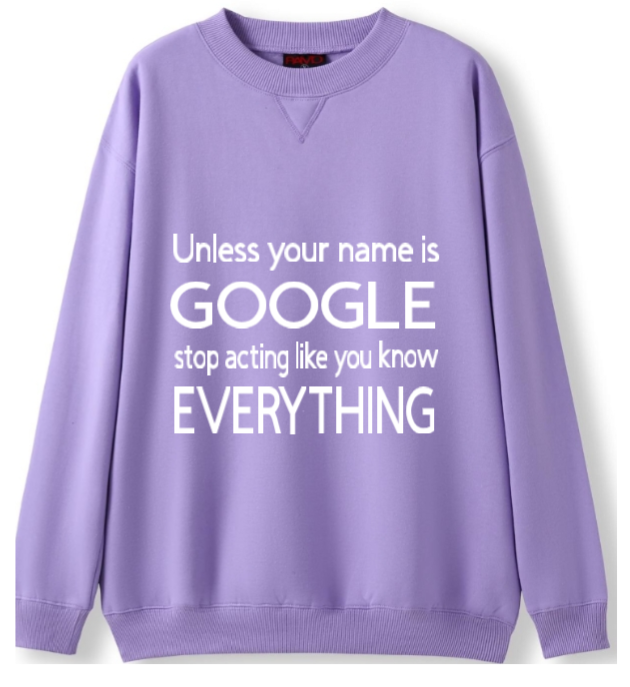 Hey Google Crewneck Sweater