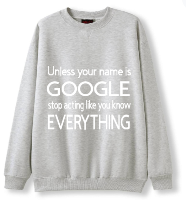 Hey Google Crewneck Sweater