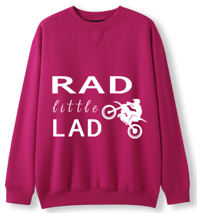 Motocross Rad little Lad Crewneck Sweater