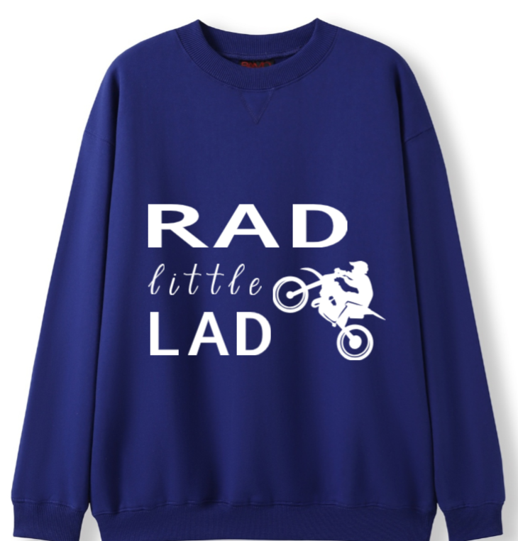 Motocross Rad little Lad Crewneck Sweater