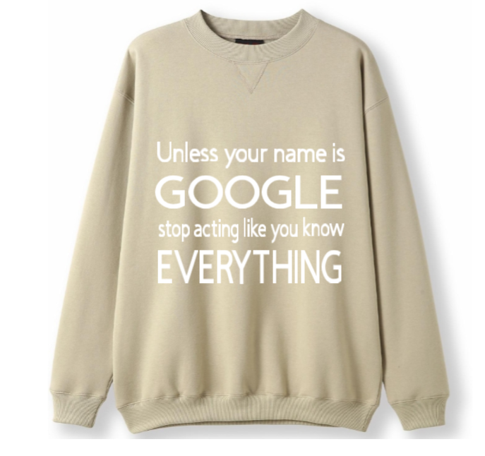 Hey Google Crewneck Sweater