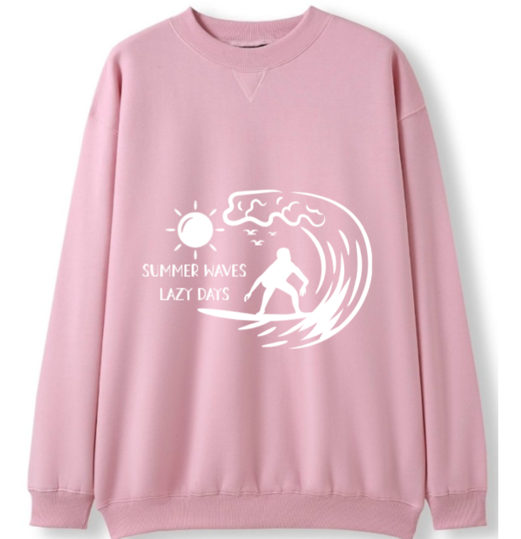 Summer Waves Crewneck Sweater