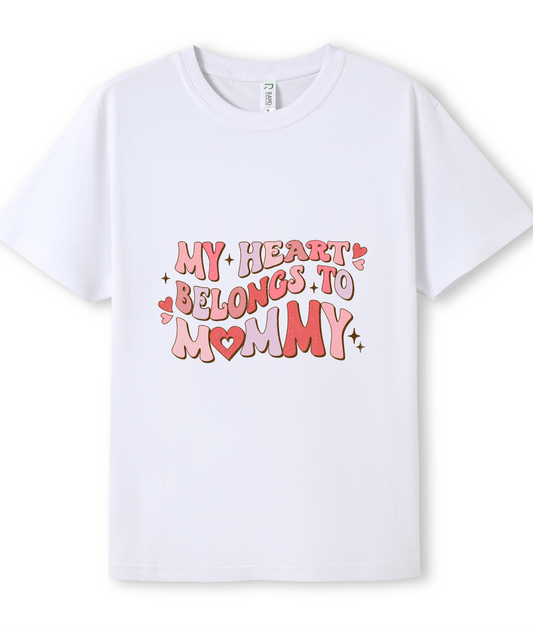 Heart belongs to Mummy Tee